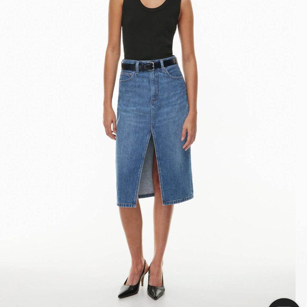 Denim Forum The '90s Halle Jean Skirt
